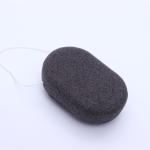 Private Label Organic Oval Cosmetic Sponge Bamboo Charcoal Konjac Sponge