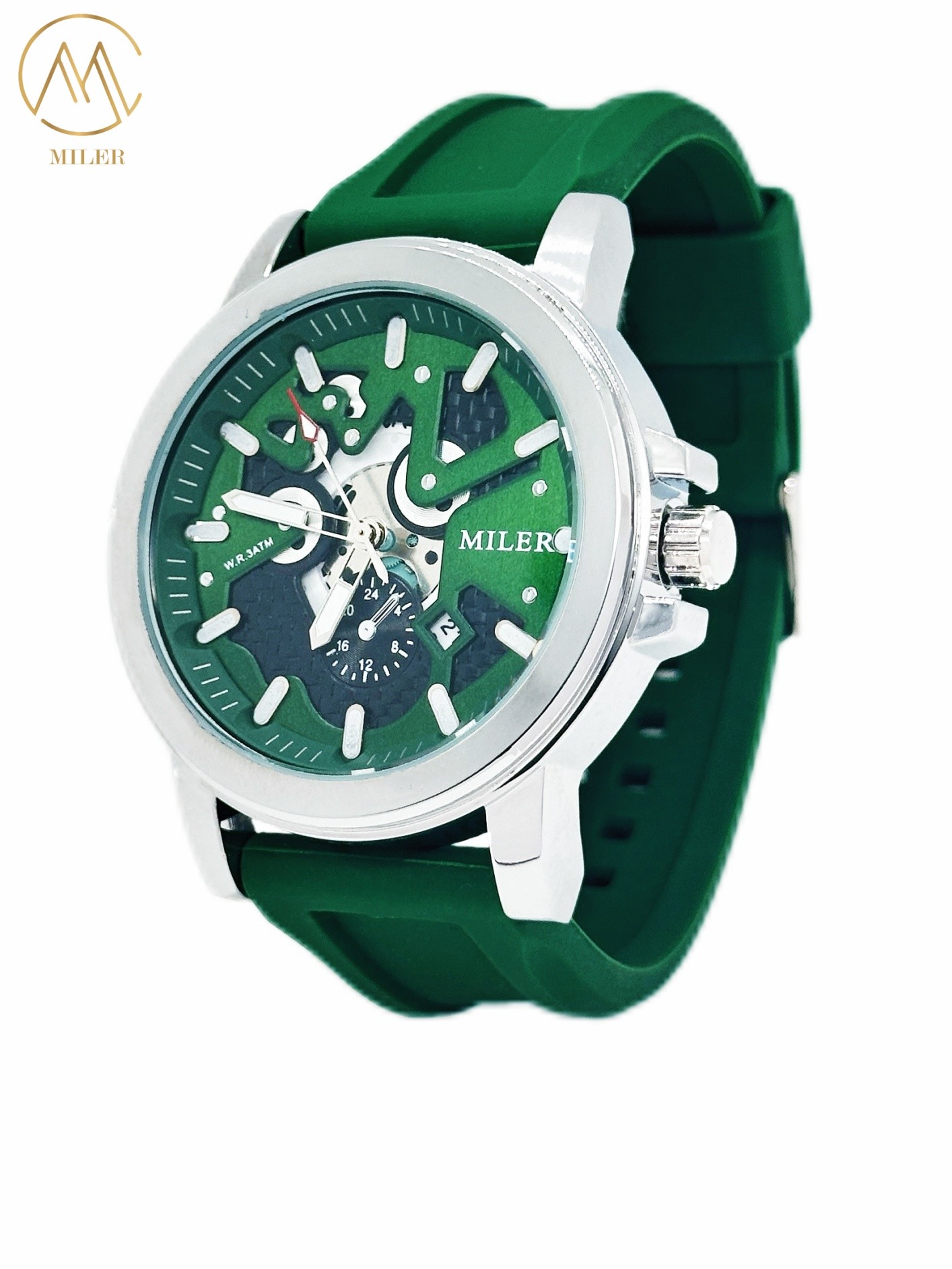 Brand Luxury Sports Wrist Watches Silicone Band Luminous Clock Calendar Wristwatch