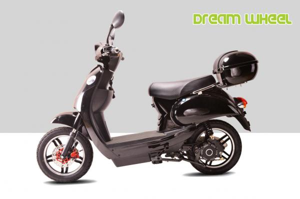 Quality European standard 2 Wheeled 250 Watt Motorized Electric Scooter Gear Motor Full Suspension Removable Battery for sale