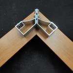 Aluminum Profile Corner Connection For Window 39*60*2 Original Color Aluminum