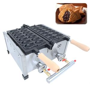 Wholesale 8.15 KG Non-stick 14pcs Small Fish Shape Waffle Maker Stainless Steel Taiyaki Machine Gas from china suppliers