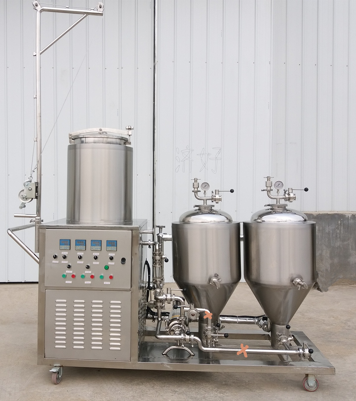 Electric Alcohol Brewing System 50L with 2 Sets of 50L Fermenters Home or Lab Ready
