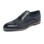 Navy Lace Up Comfortable Mens Leather Dress shoes