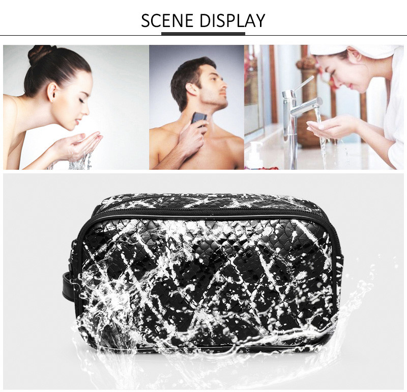 Professional Customized Multi-Functional Double Zipper Canvas Cosmetic Bag