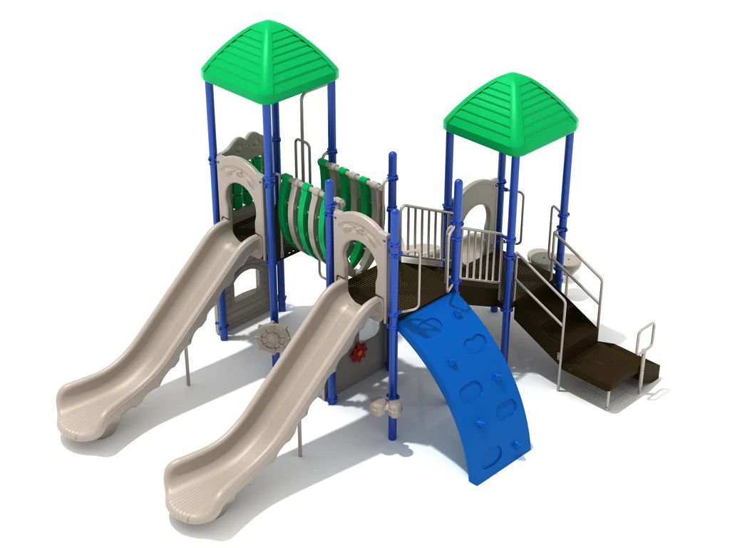 OEM Outdoor Water Playground Plastic Slide Playhouse For Kids Play