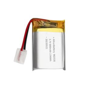 Wholesale Rechargeable Light LiPo Battery 800mAh 3.7V 902535 For Medical Devices from china suppliers