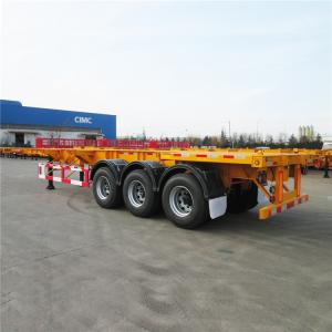 Wholesale CIMC 3 Axle 40FT 20ft Shipping Container Delivery Trailer from china suppliers