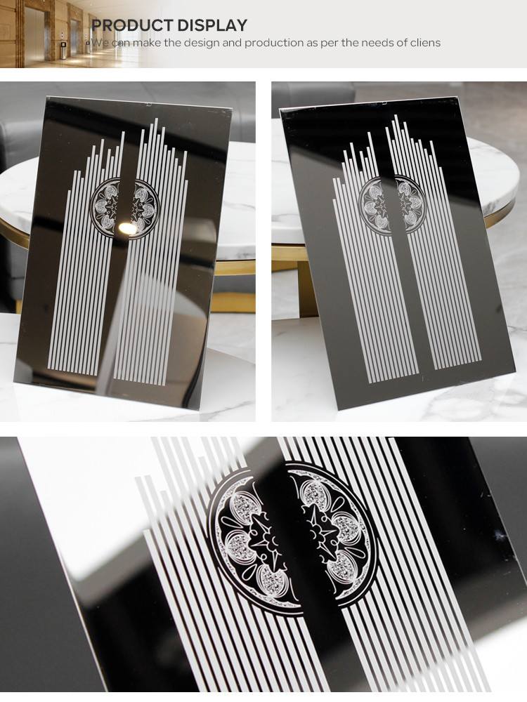201 Elevator Stainless Steel Sheet 4x8 2000mm Length Mirror Etched Design Plate