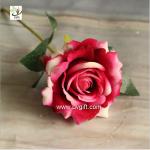 UVG FRS66 wedding accessories artificial red velvet rose flower for party table
