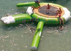Wholesale Outdoor Waterproof Plato PVC Inflatable Water Toy CE Customized Trampoline With Slide from china suppliers