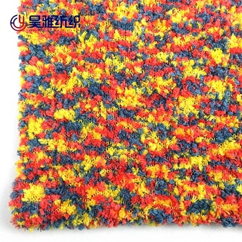 1/3.8NM 100% Polyester Soft Fluffy Dyed Tropical Yarn In Sections For Clothing Fabrics