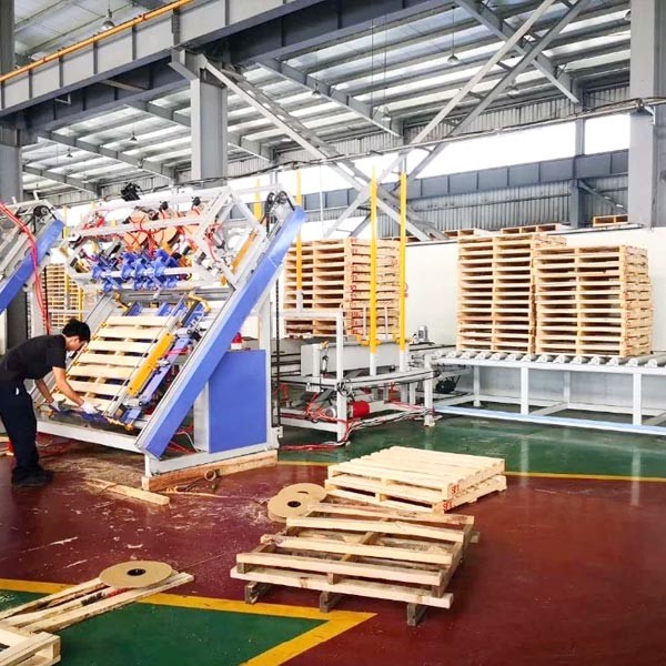 Rhino European Block Wooden Pallet Nailing Machine Sale