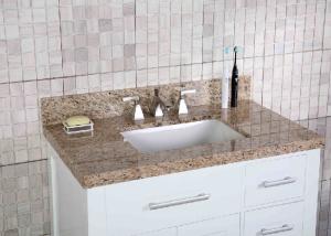 Wholesale 37 Inch Vanity Sink Tops , Granite Bathroom Countertops 3 Faucet Hole 4 Tailgate from china suppliers