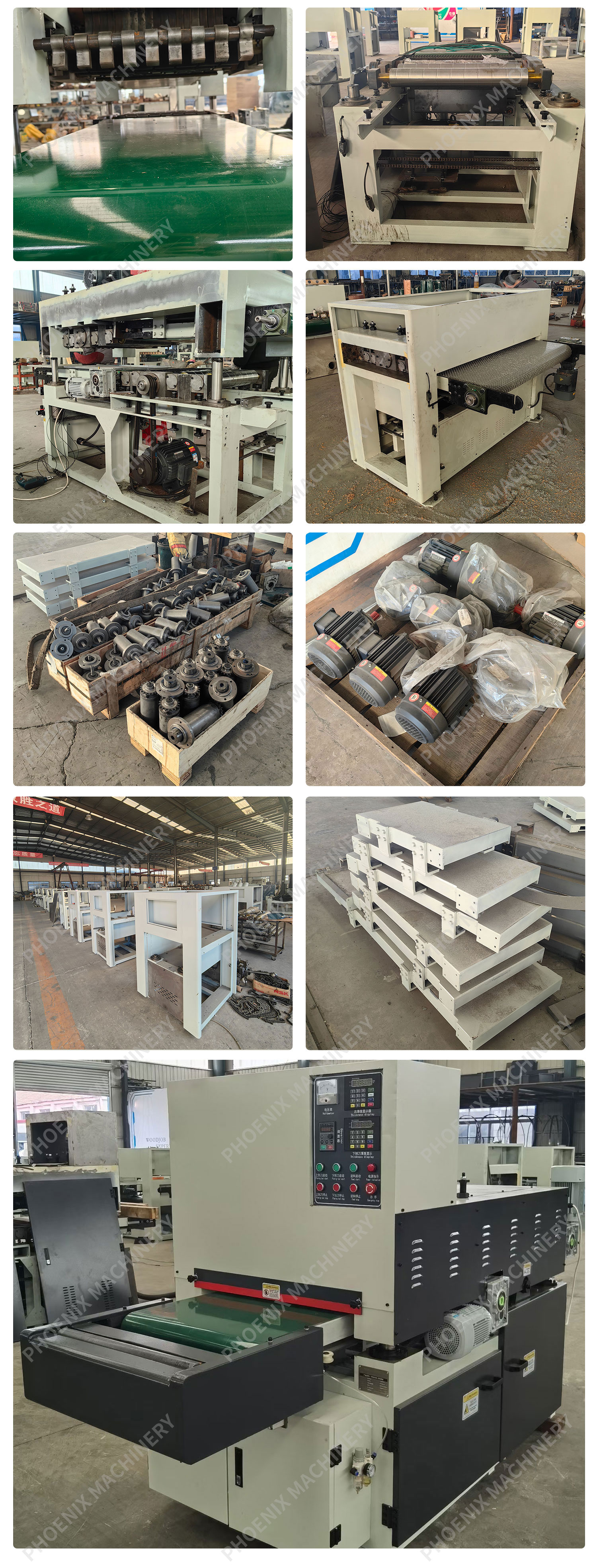 Spiral Cutter Head Industrial Wood Thicknesser Planer Thicknesser Machine 2500*1100*1800mm