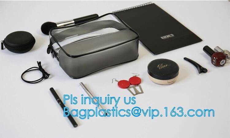 transparent cylinder zip PVC tube bag with hang hook for storage underwear portable PVC, Tube Cylindrical PVC packing Ba