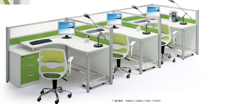 3 seat office partition,3 seat office cubicle,#JO-7011