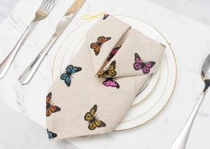 Wholesale Foldable Soft Personalized Dinner Napkins , Decorative Cotton Dinner Napkins from china suppliers