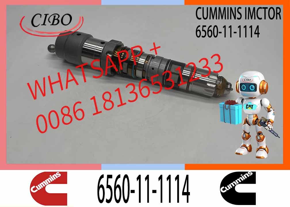 Genuine New 6560-11-1114 6245-11-3100 6156-11-3300 Fuel Injector For Komatsu Saa6d170e-3 6d170e-3 Qsk23-c 6D125 Engine