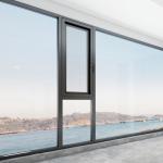 Weatherproof Lift Up Window Sound Insulation With Lever Handle