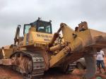 Single Ripper Used KOMATSU Bulldozer , D475A-5 Komatsu Crawler Dozers A/C Cabin