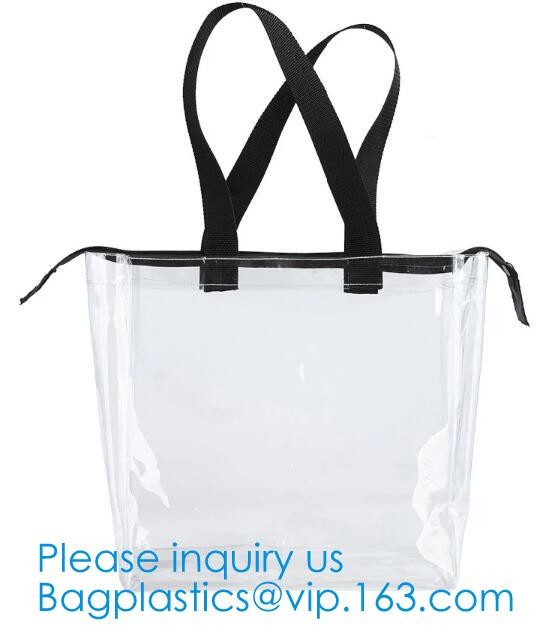 Transparent PVC Drawstring Bag With Colorful Rope,Clear PVC drawstring bag with gold string,Pvc Strips Printing Gift Pac