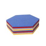 Hexagon Soundproof Acoustic Wall Panel Polyester Acoustic Panel