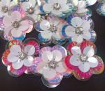 Top-Grade DIY Shell Flower Sequins for Women's Shoes Clothes Skirt Multi-Color