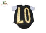 Short Sleeve Custom Team Sportswear Custom Youth Baseball Jerseys With Gold