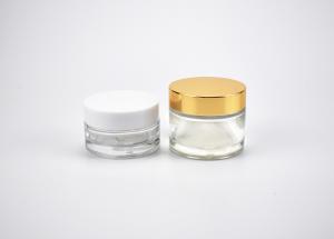 Wholesale Sustainable Classic Custom 30G 1oz Wholesale Cosmetic Cream Glass Jars, Recycled Glass Cosmetic Containers Packaging from china suppliers