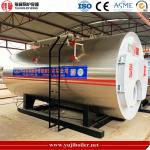 Natural Circulation Oil Powered Boiler , Thermal Oil Heater Boiler PLC Control