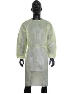 Wholesale Yellow Disposable Protective Gowns Non Woven Isolation Gown 20 Gsm – 40 Gsm from china suppliers