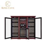 Temperature Control Professional Wooden Refrigerated Wine Cabinet