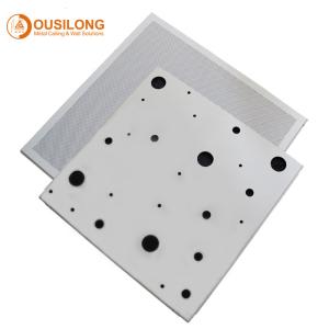 Wholesale Railway Station Perforated Lay In Ceiling Tiles Square With Aluminum Panel 350mmx350mm from china suppliers
