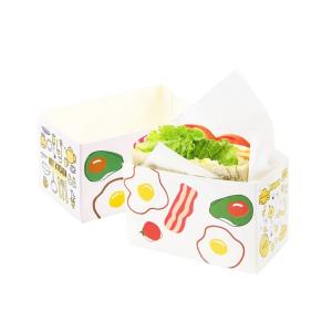 Wholesale Food Grade White Paper Bakery Dessert Sandwich Hamburg Box for Eco-Friendly Packaging from china suppliers