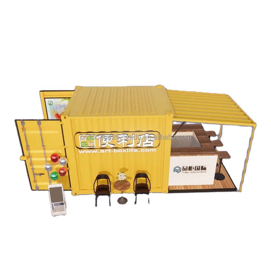 Customized Color Easily Installation Prefab Houses 10 ft Flat Pack Living Containers for Dining within Modular Homes
