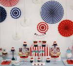 Festive festive supplies paper fan flower set home party wedding decoration