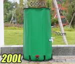 Movable PVC 200L Rainwater Collection Barrel For Garden Rain Storage