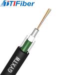 Singlemode GYXTW G652D Fiber Optic Wire Cable Black Outdoor Aerial