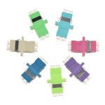 Ceramic Sleeve Fiber Optic Adapter , FC Fiber Optic Cable Adapter OM4 / OM5