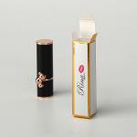 White Card Paper Gold Foil Lip Gloss Packaging Box Cosmetics