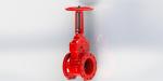 Ductile Iron UL FM Flanged Gate Valve Resiient Seated For Fire Protection