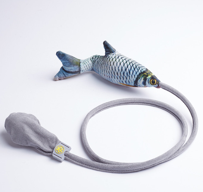 Flopping Moving Fish Toy For Cats Cute Cat Plush Toy With Catnip And Bell
