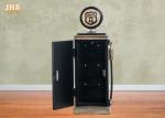 6 Hangers Decorative Wall Cabinet Antique Wood Key Organizer Black Color