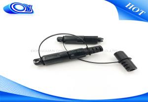 China OFNR Flame Retardant Tactical Fiber Optic Cable With Mini SC APC Waterproof Connector on sale