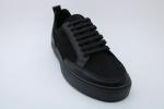 Classic Lace Up Mens Leather Casual Shoes rubber soles embossed logo