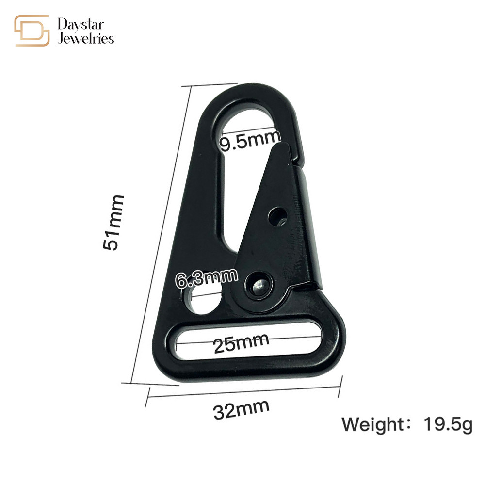 Heavy Duty Carabiner Hook Metal Webbing Buckle Strap Clip For Backpack