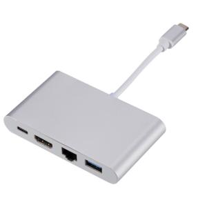 China Wireless 3 In 1 Powered Multifunction USB 3.0 HDMI Hub TPE Aluminum Alloy on sale