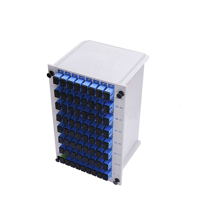 FTTH 1x64 Fiber Optic Splitter 64 Way PLC LGX Box SC APC UPC