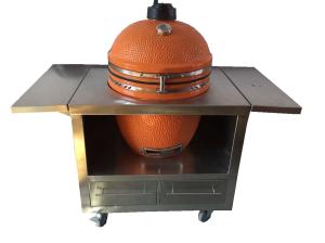 Wholesale Ceramic Grills with stainless table JSKAMADO JXBH-S-1 (Orange) from china suppliers