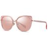 Buy cheap UV400 Polarised Sunglasses Cat Eye Fashion Women Gold Mirror Lens from wholesalers